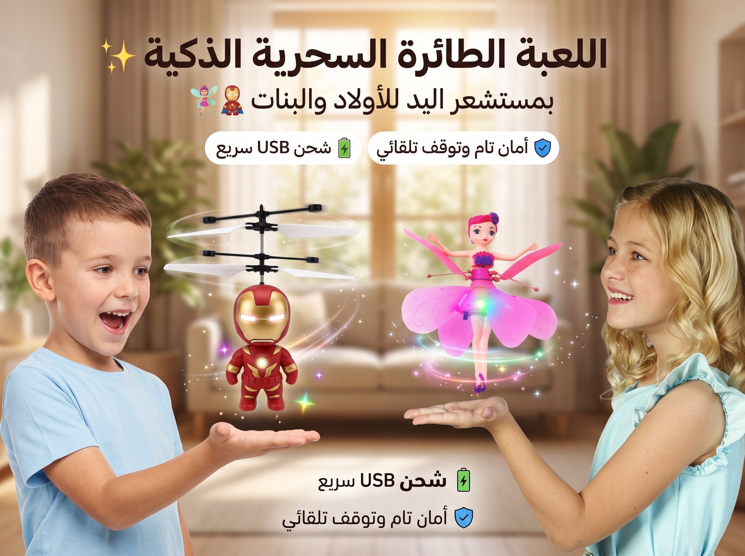 لعبة الطيران الذكية الجنية الساحرة والأبطال الخارقين